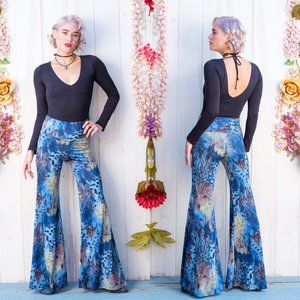 Feather Bell Bottom Pants - Warrior Within Designs